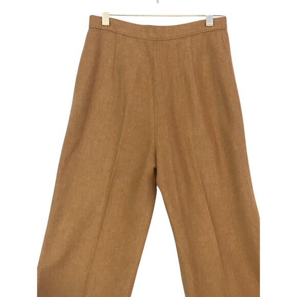 Bronson of California Vintage 70s Tan Wool Dress Pants, Bareback 7-8, ‎ 24 Waist - Picture 7 of 10